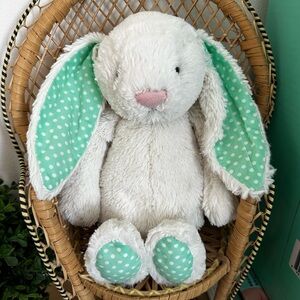Jellycat Medium Bashful Bunny - Mint Dot - Canadian Exclusive Bunny